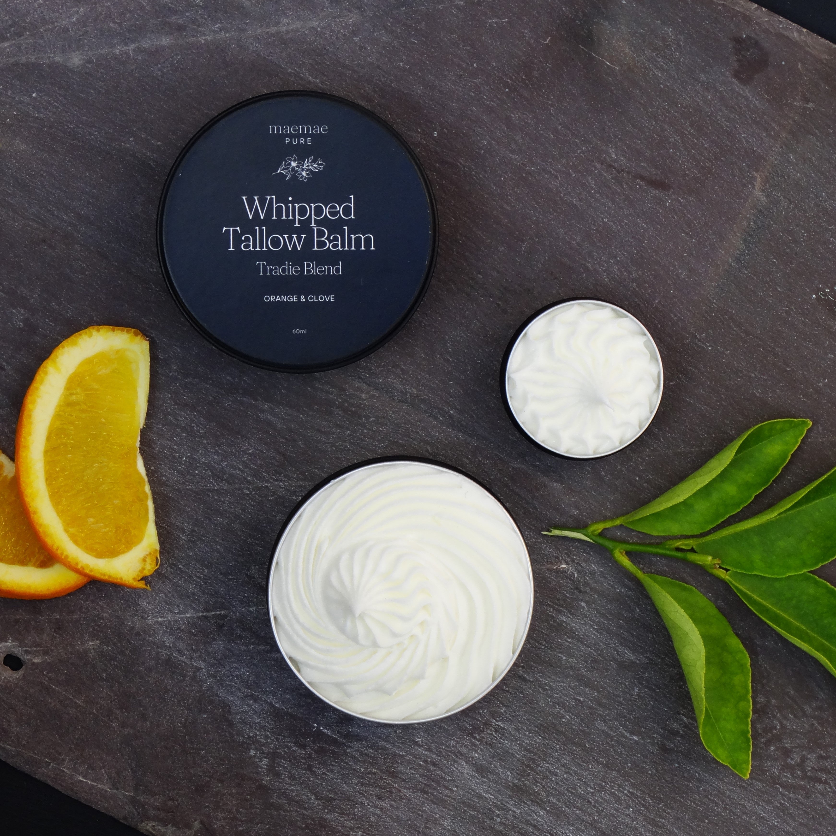 Whipped Tallow Balm – Tradie Blend (Orange & Clove)