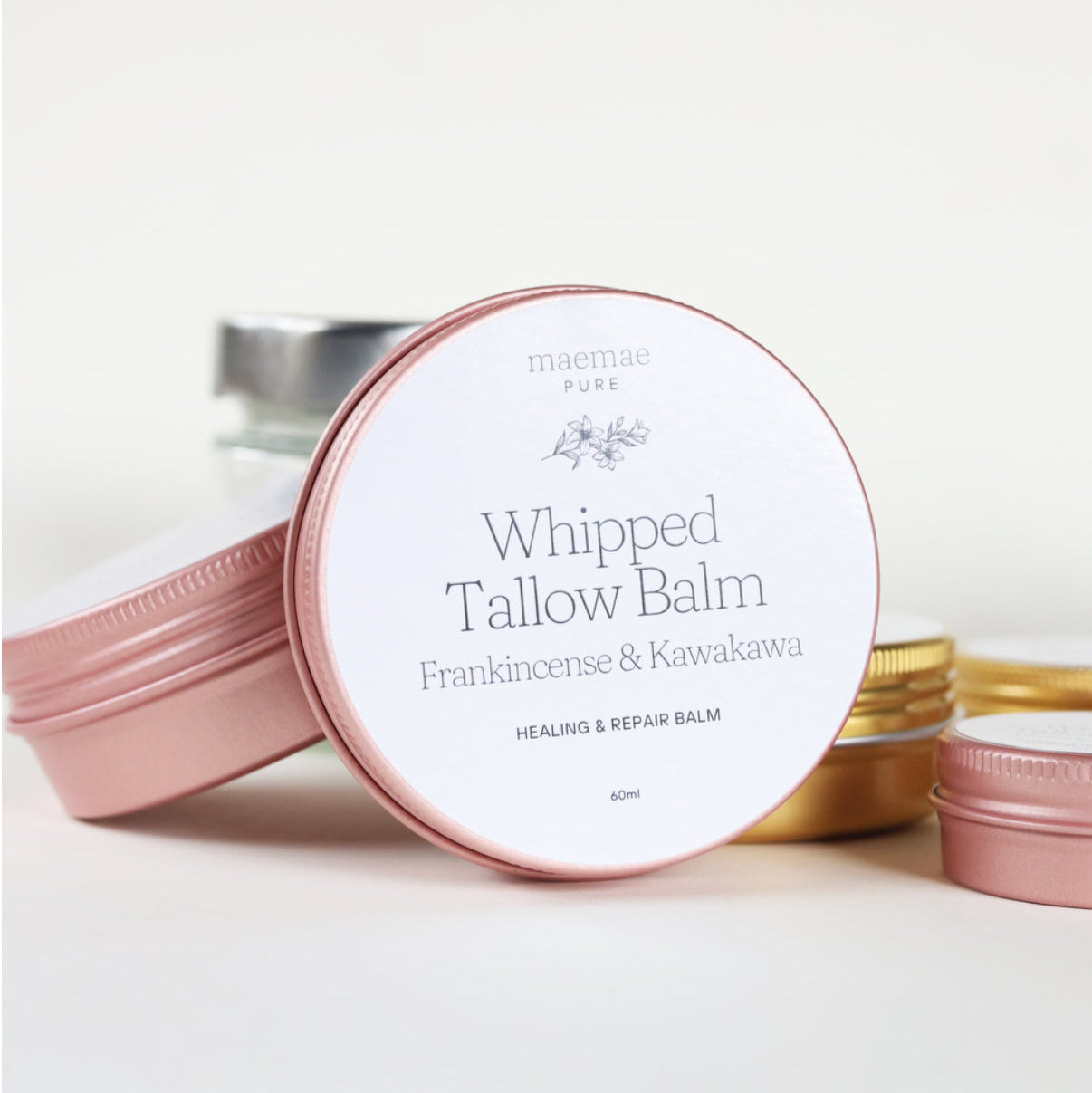 Healing & Repair Whipped Tallow Balm- with Frankincense & Kawakawa